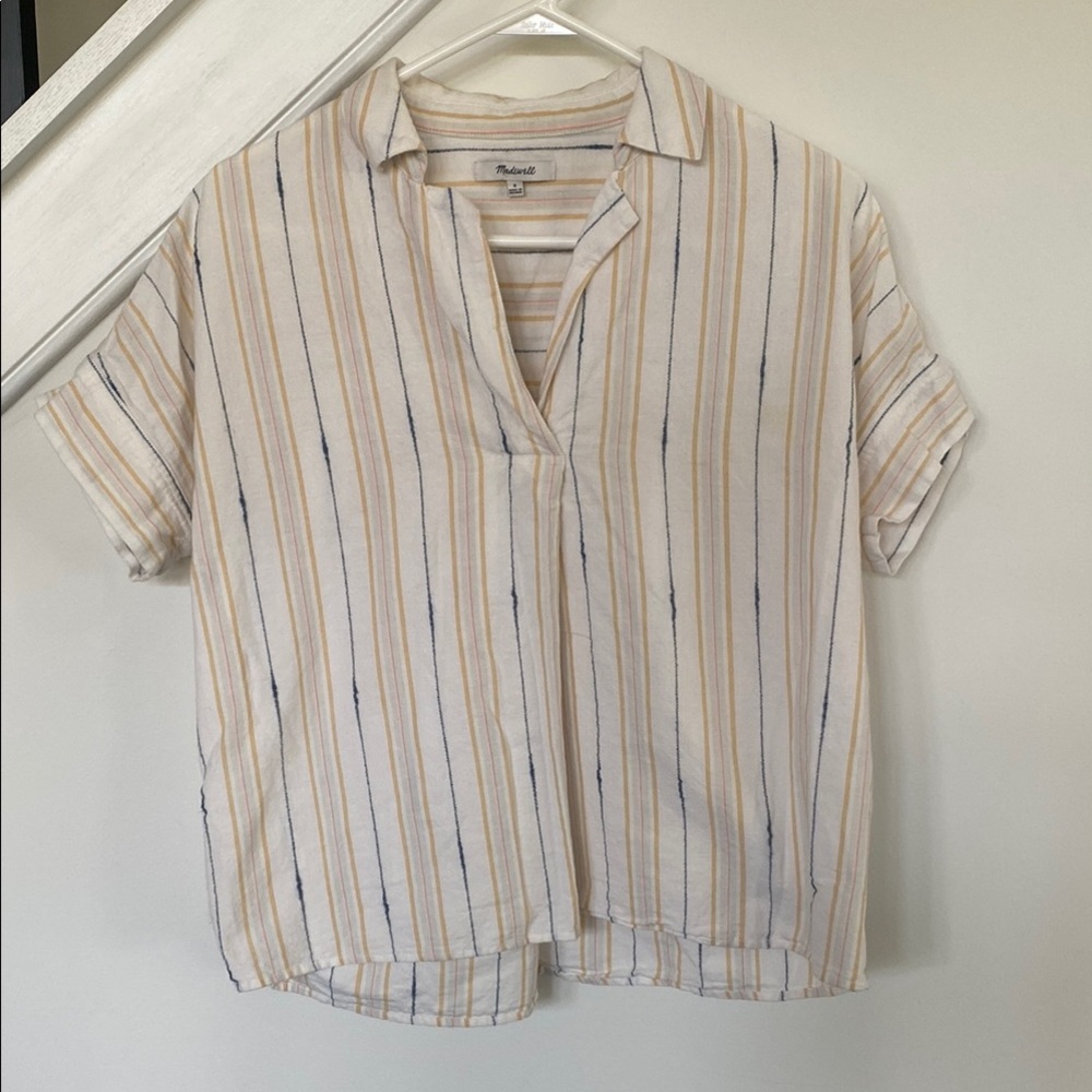 Madewell Casual Striped Button-Up Shirt